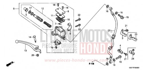 MAITRE-CYLINDRE DE FREIN AVANT CYLINDRE NSC50T2E de 2014